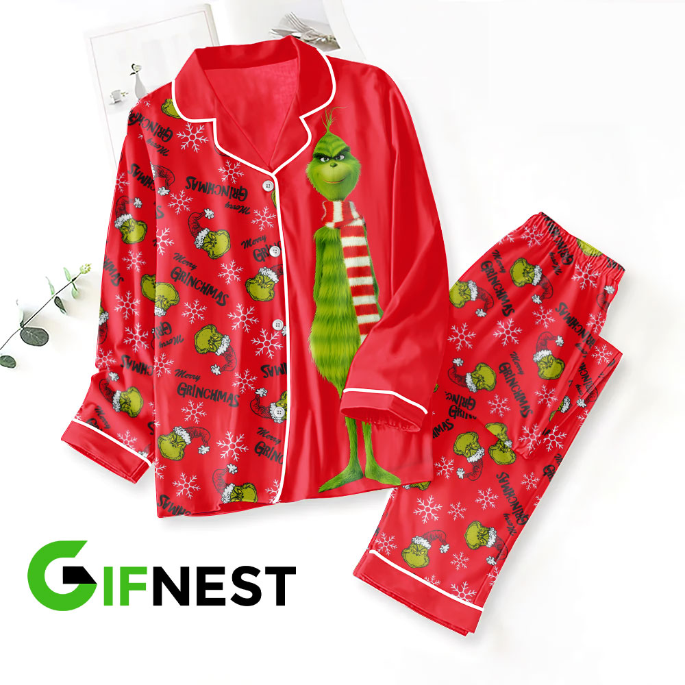 Grinch Pajamas set HOATT3866 4