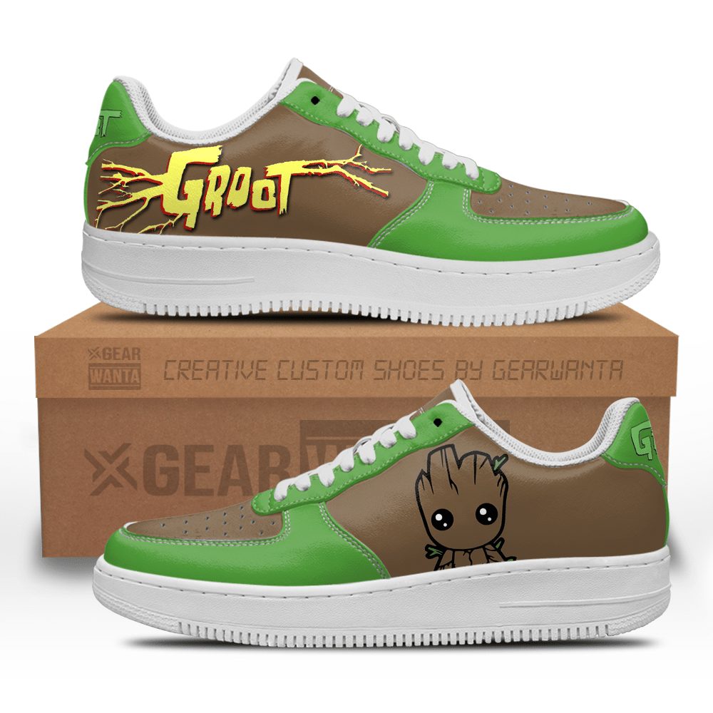 Groot Super Hero Custom Air Sneakers QD22 1 GearWanta