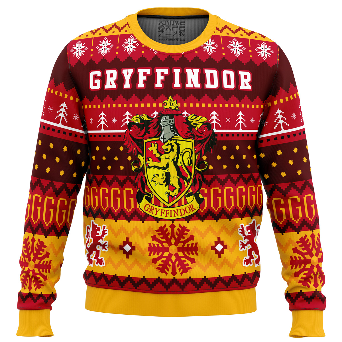 Gryffindor House Harry Potter men sweatshirt FRONT mockup