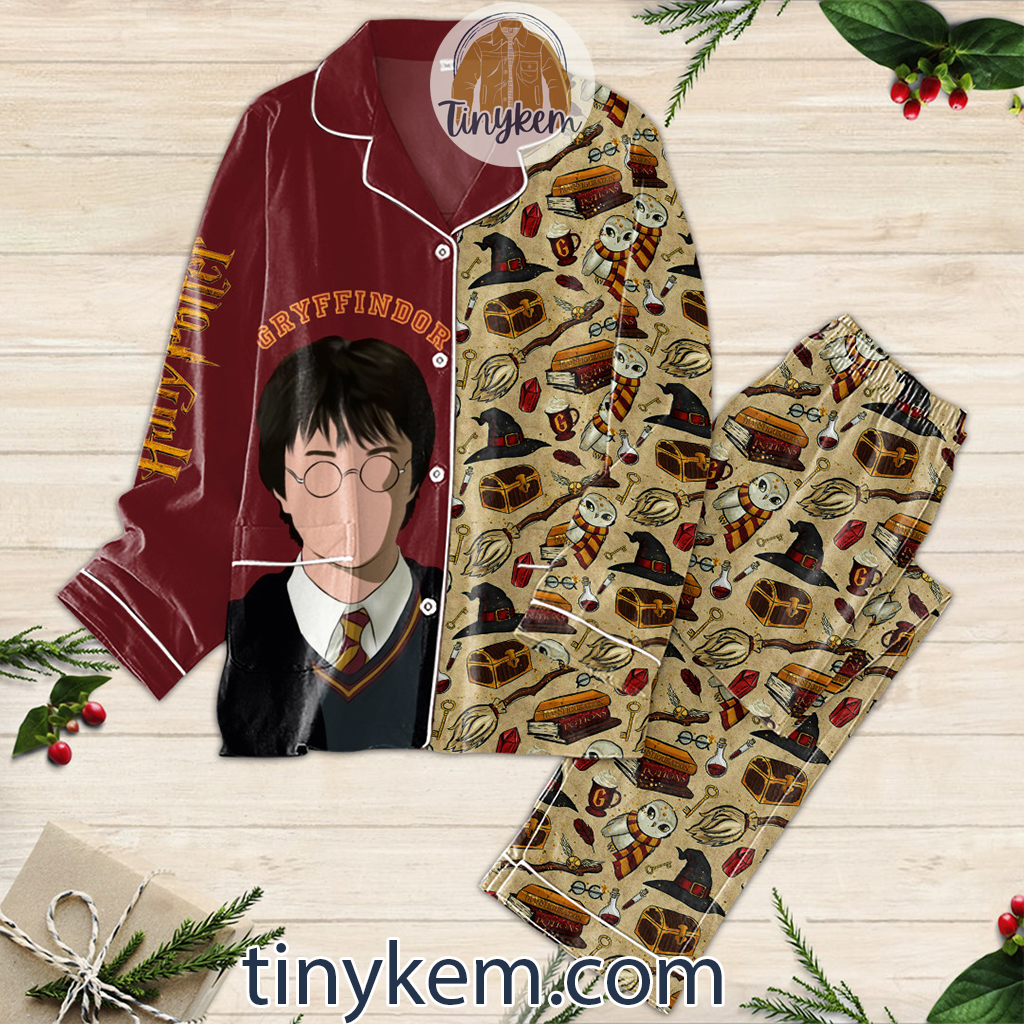 Gryffindors Pajamas Set Gift for Harry Potter Fans2B1 B78Hr