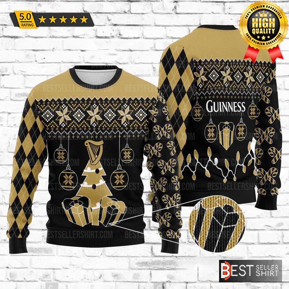 Guinness Beer Logos Beer Lover Gifts Christmas Ugly Sweater 1