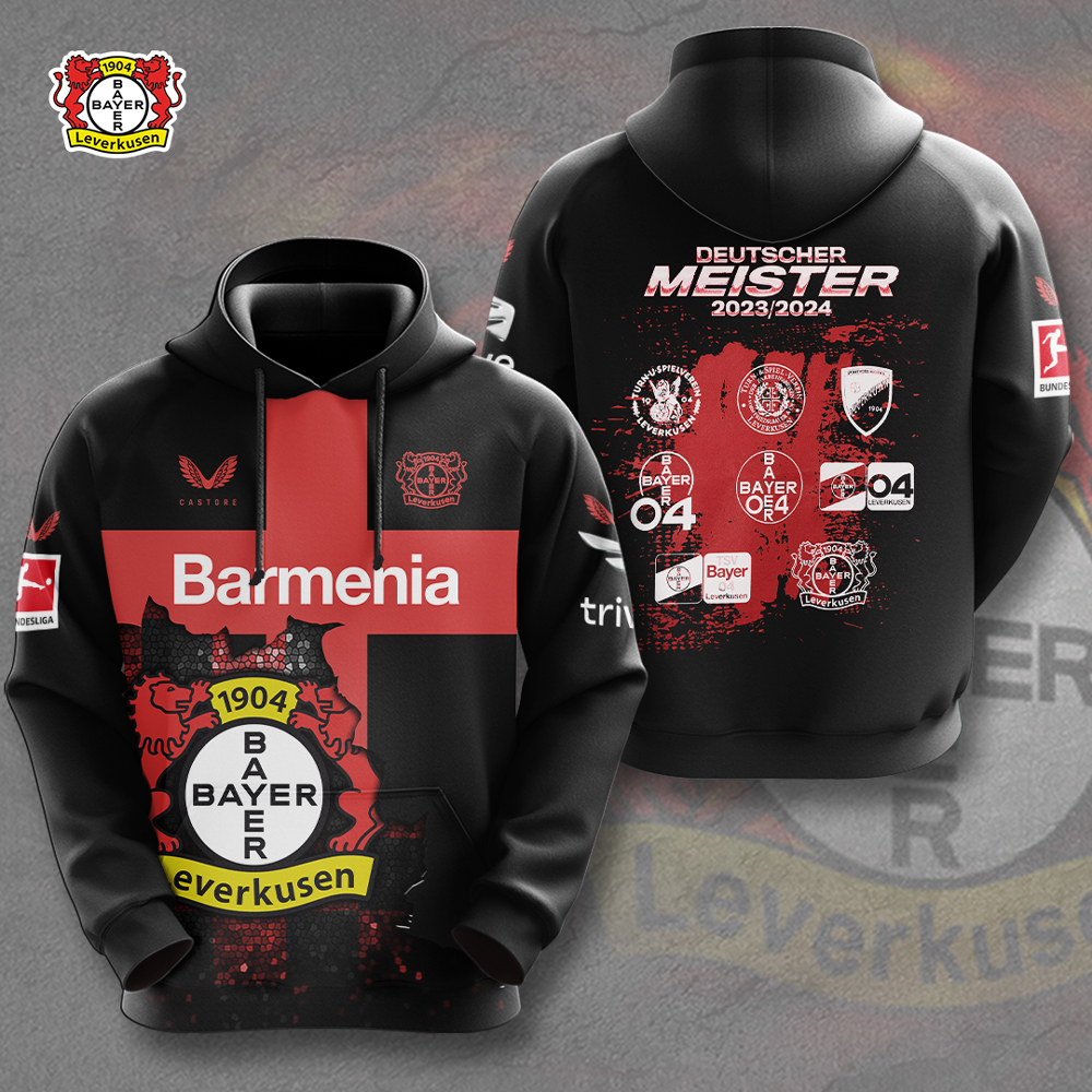 HUANNM4780 Bayer Leverkusen Hoodie BL1 Linh