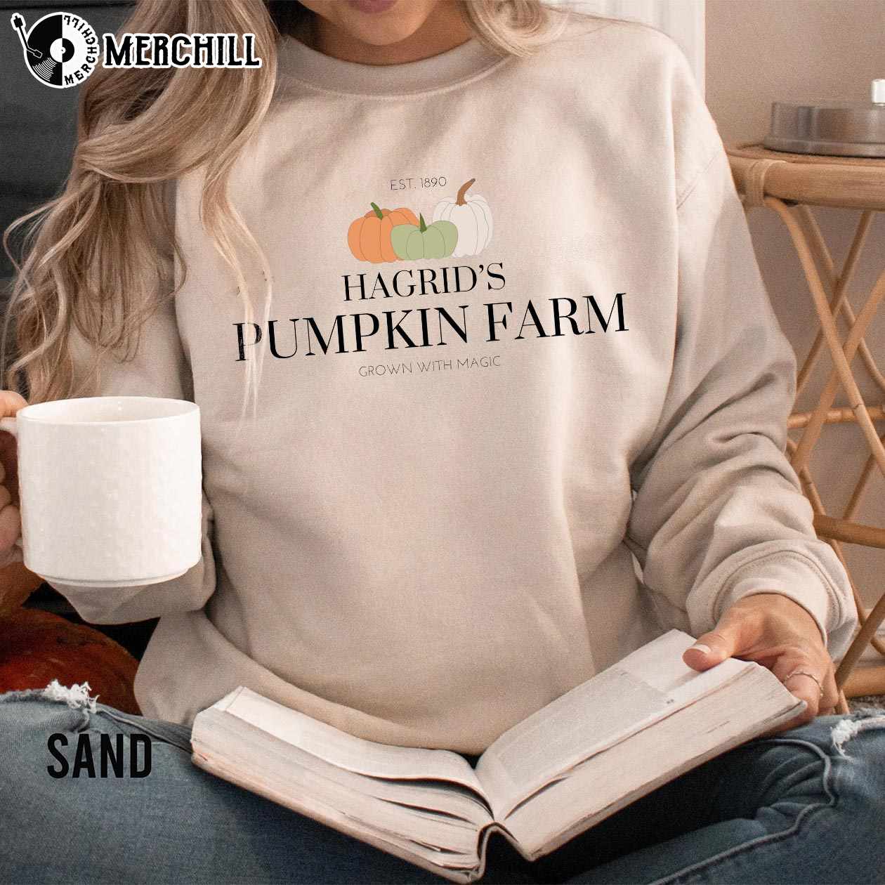 Hagrids Pumpkin Patch Sweatshirt Harry Potter Fan Gift