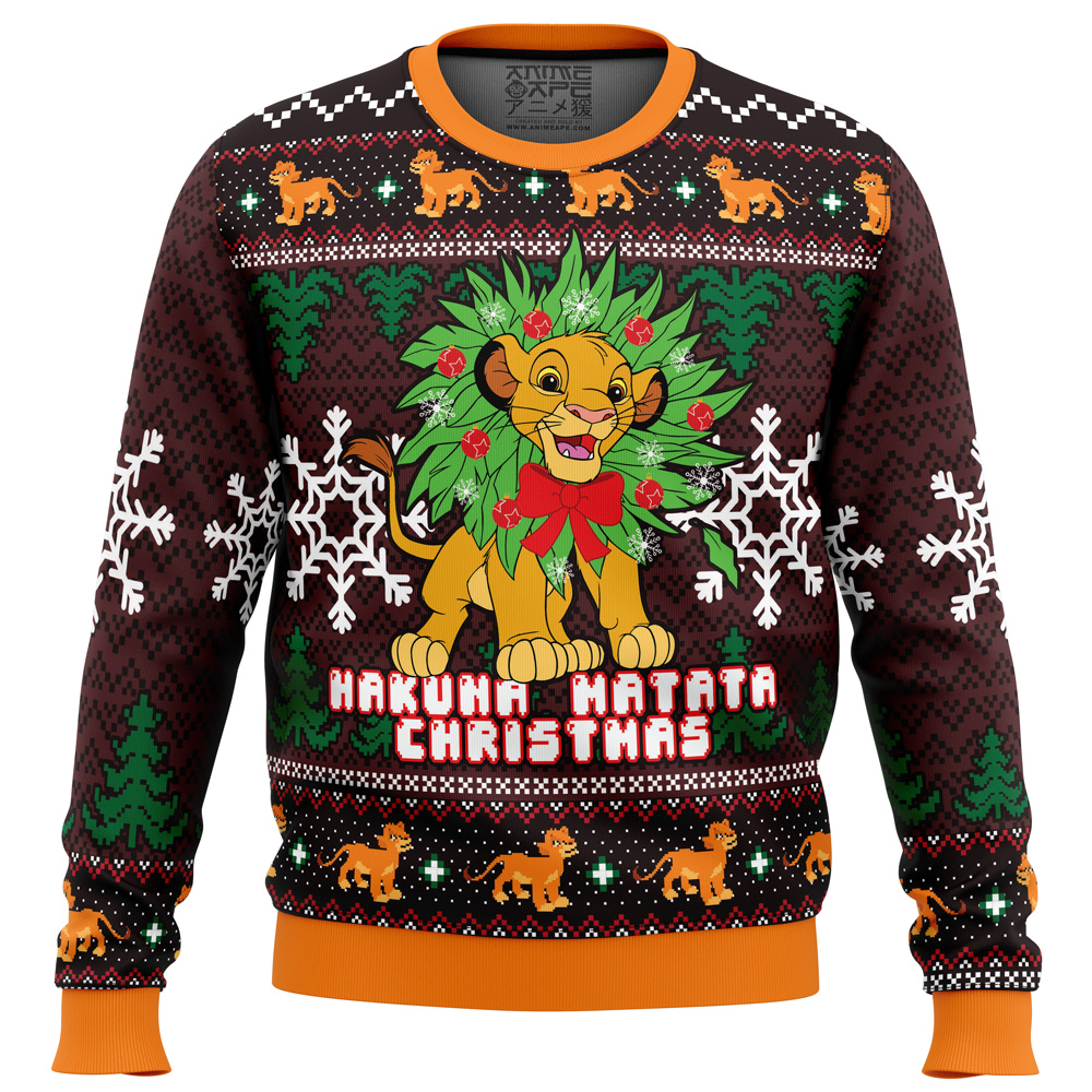 Hakuna Matata Lion King PC men sweatshirt FRONT mockup