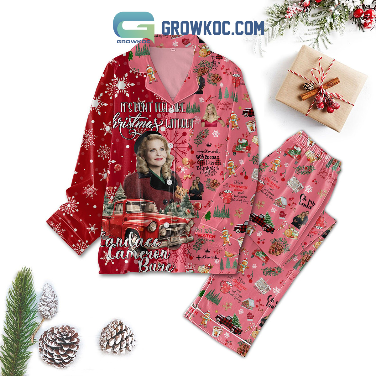 Hallmark Hot Cocoa Cozy Blankets 26 Christmas Movies Pajamas Set2B1 SLDJM