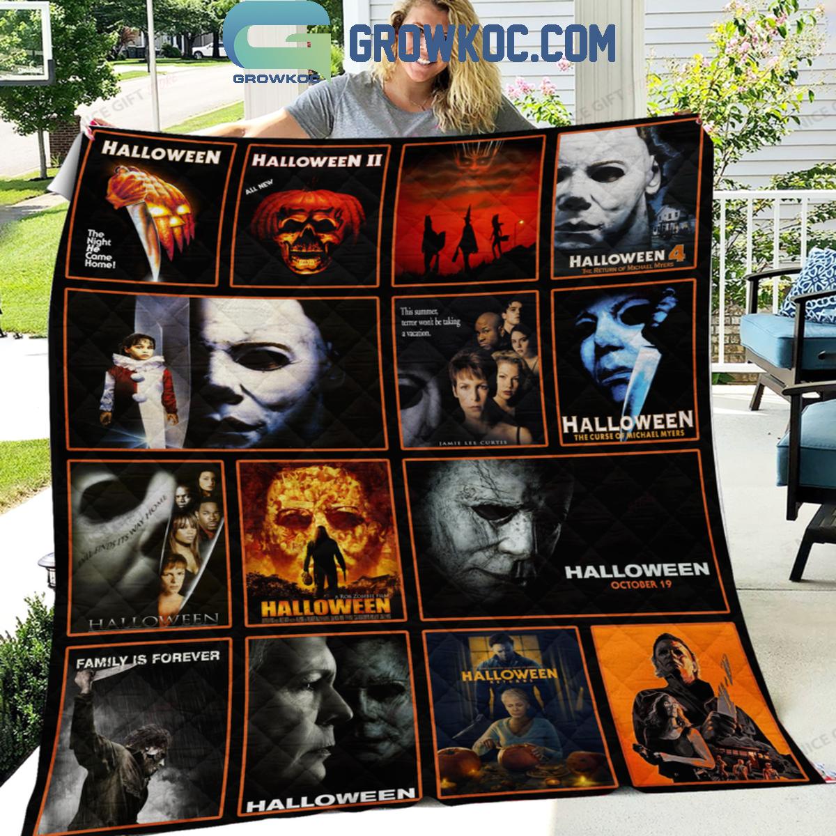 Halloween Horror Movies Villians Fleece Blanket Quilt 1 u2QYL