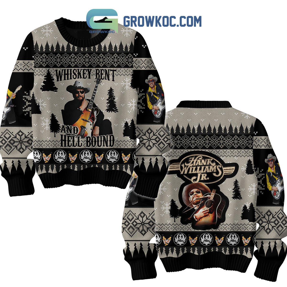 Hans Williams Jr. Whiskey Bent And Hell Bound Ugly Sweater2B1 RYyzA