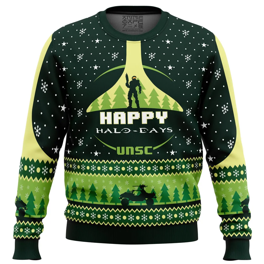 Happy Halo days Halo men sweatshirt FRONT mockup