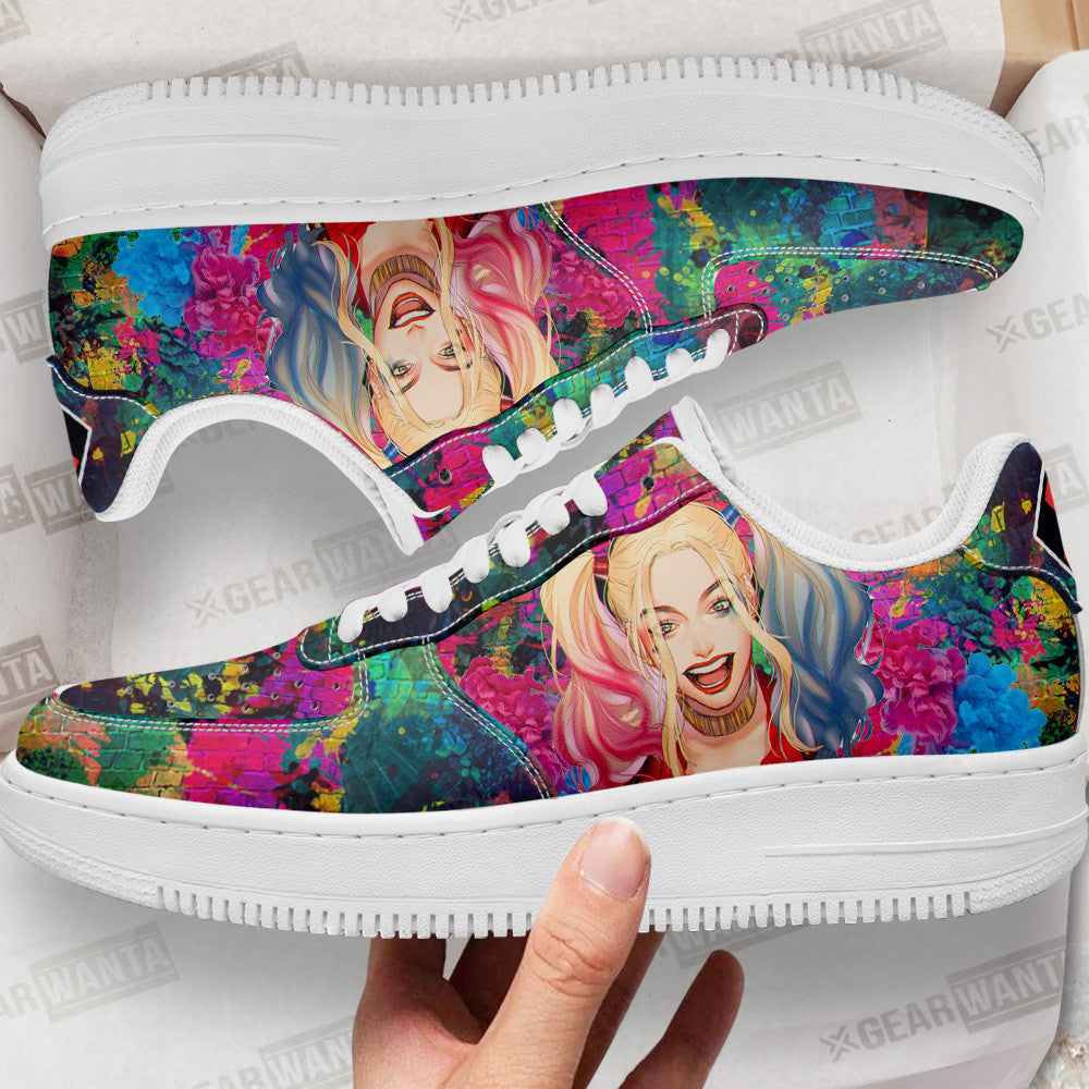 Harley Quinn Air Sneakers Custom For Fans 1 GearWanta