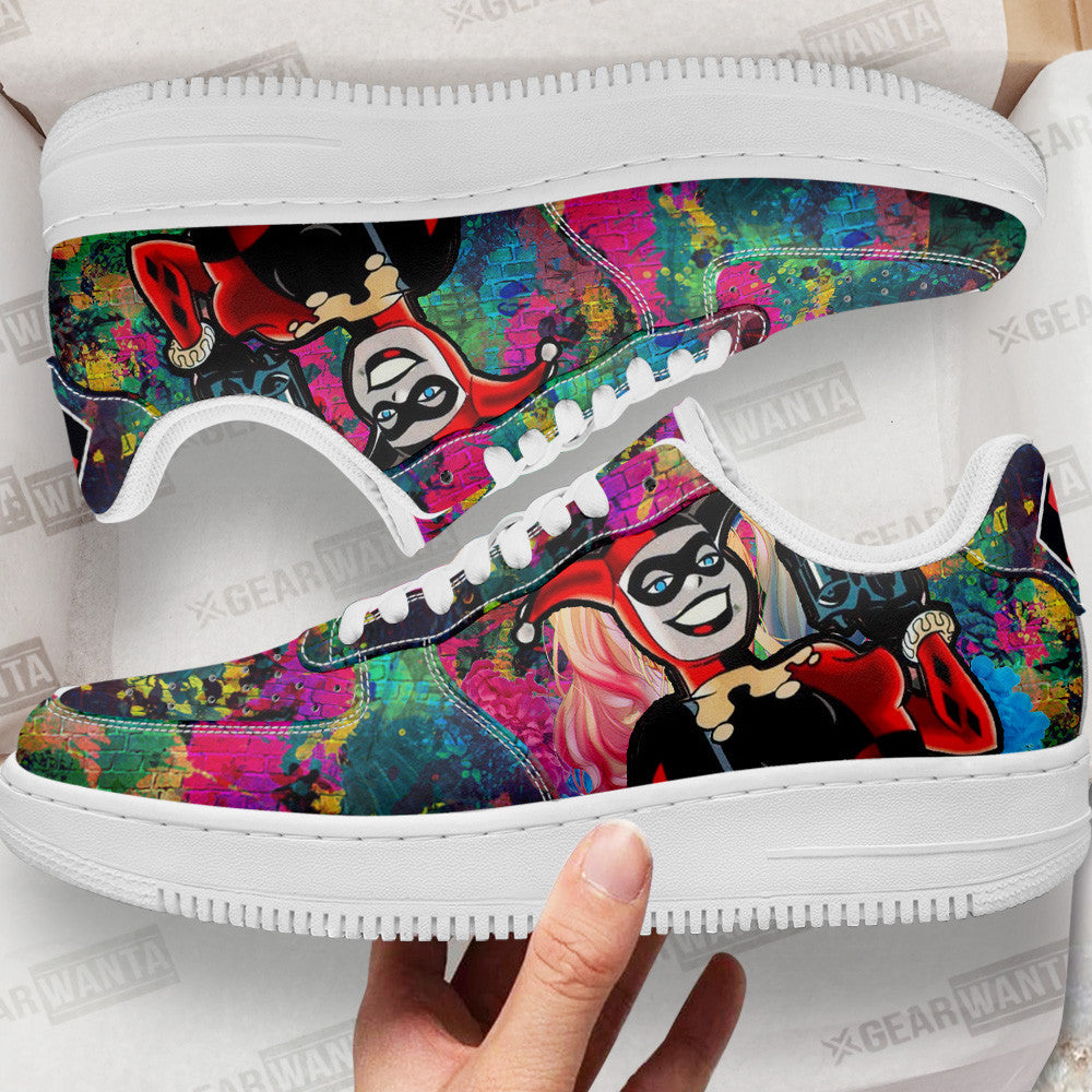 Harley Quinn Air Sneakers Custom For Fans 1 GearWanta 756fd124 cf8d 4c20 86ae eb52f663a1c9