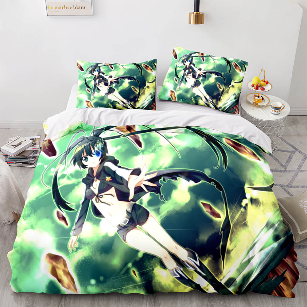 HatsuneMikuCosplayBeddingSetFullDuvetCoverComforterBedSheets 11