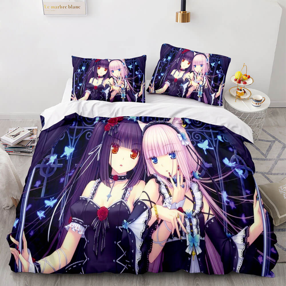 HatsuneMikuCosplayBeddingSetFullDuvetCoverComforterBedSheets 5