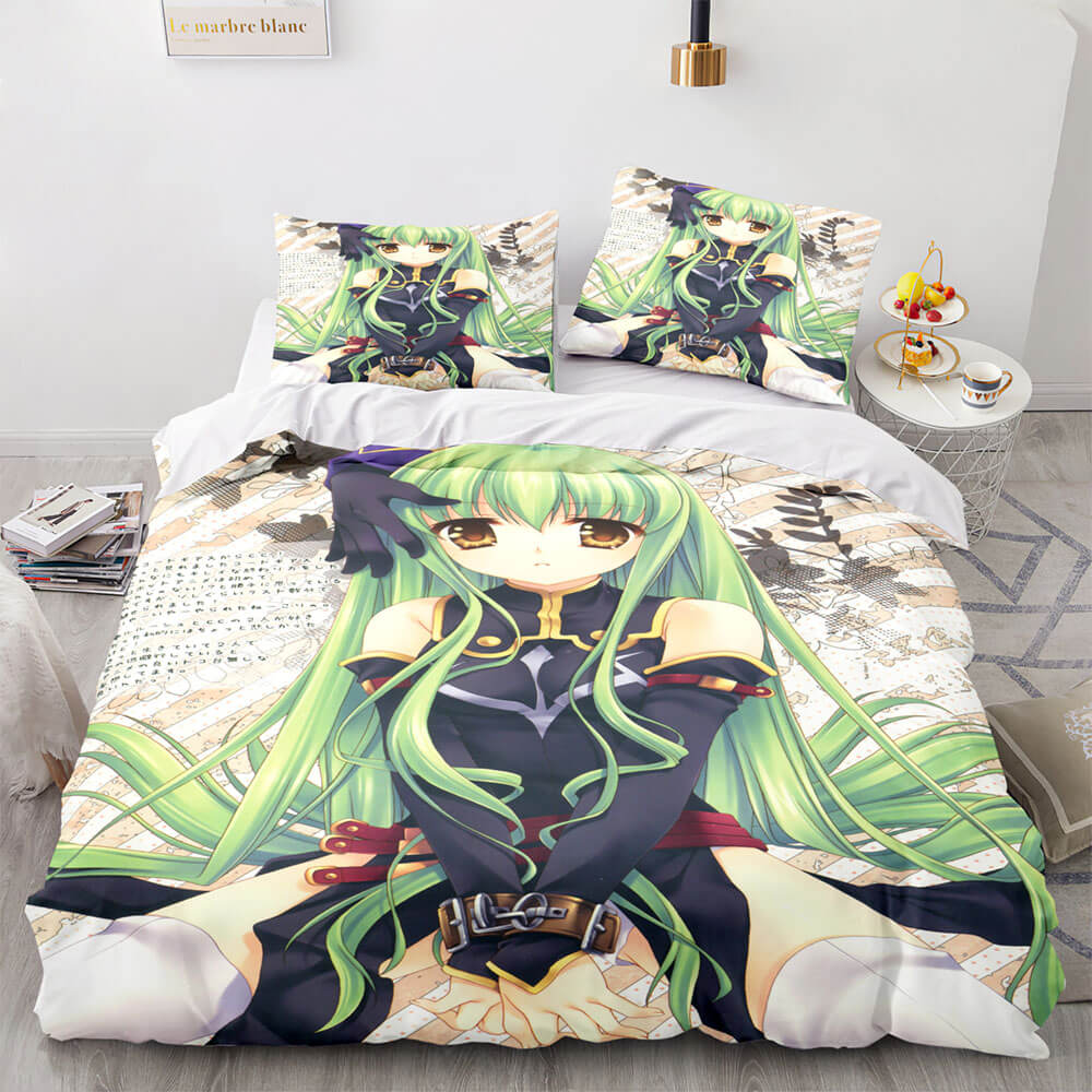 HatsuneMikuCosplayBeddingSetFullDuvetCoverComforterBedSheets 6