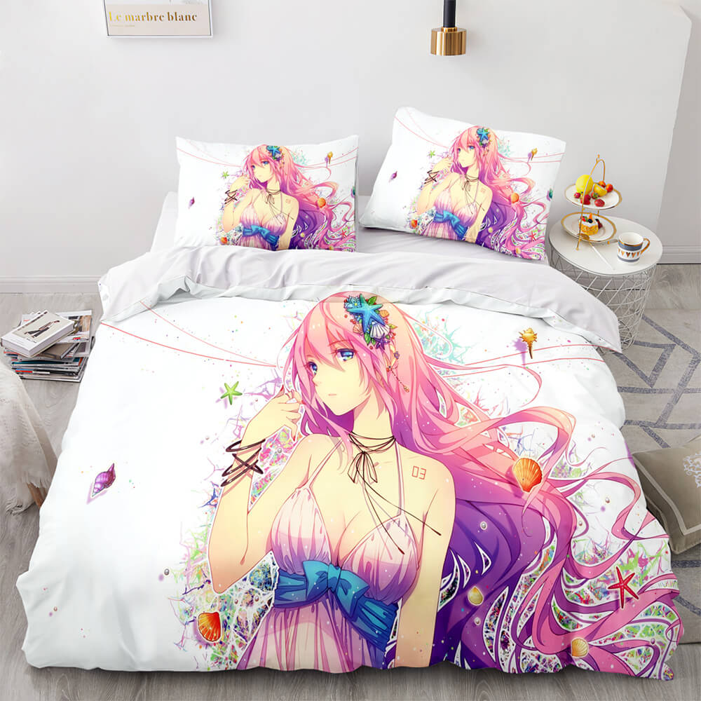 HatsuneMikuCosplayBeddingSetFullDuvetCoverComforterBedSheets 8