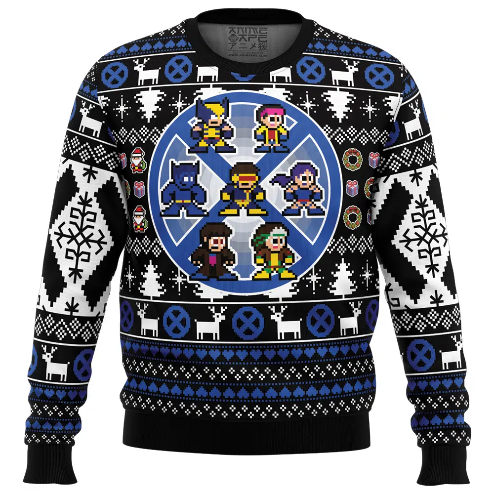 Hero Christmas X Men Ugly Christmas Sweater FRONT mockup