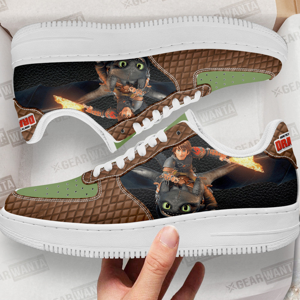 Hiccup Air Sneakers Custom How To Train Your Dragon Cartoon Shoes 1 GearWanta