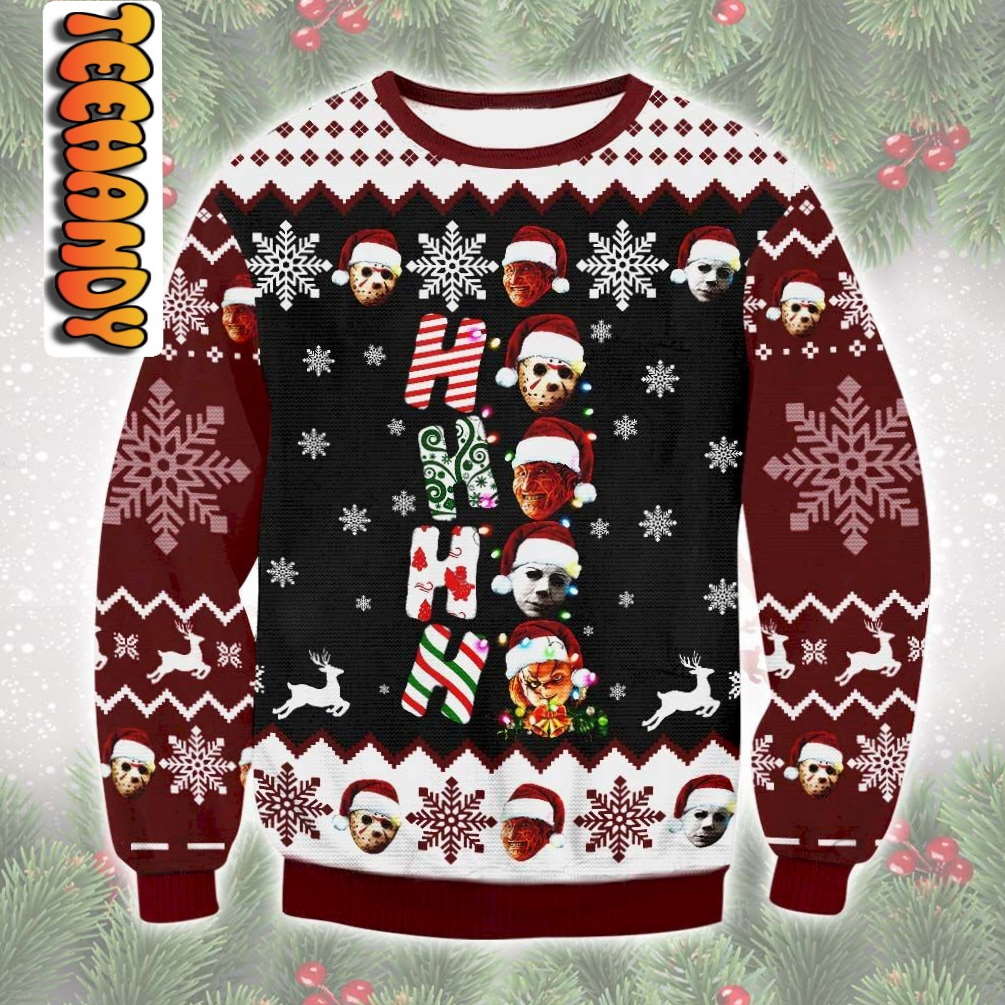 Ho Ho Horror Ugly Christmas Sweater