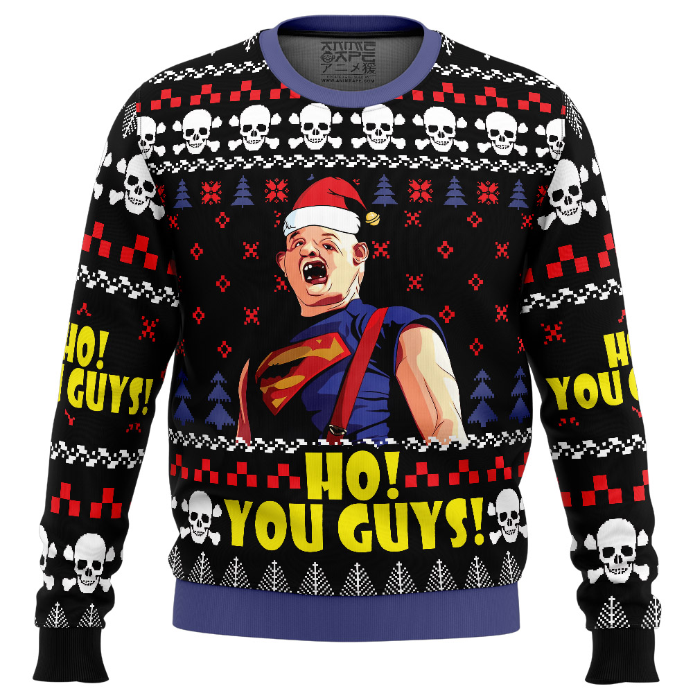 Ho You Guys The Groonies Ugly Christmas Sweater FRONT mockup