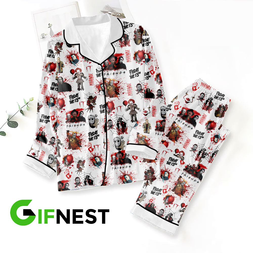 Horror movie Button down pajamas VANDH666