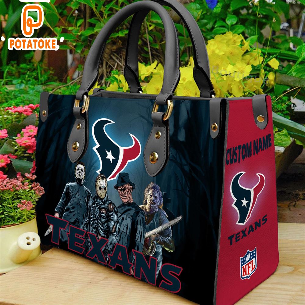 Houston Texans NFL Halloween Women Leather Hand Bag