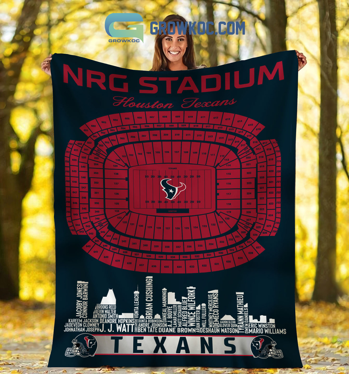 Houston Texans NRG Stadium Fleece Blanket Quilt2B1 jfvvE