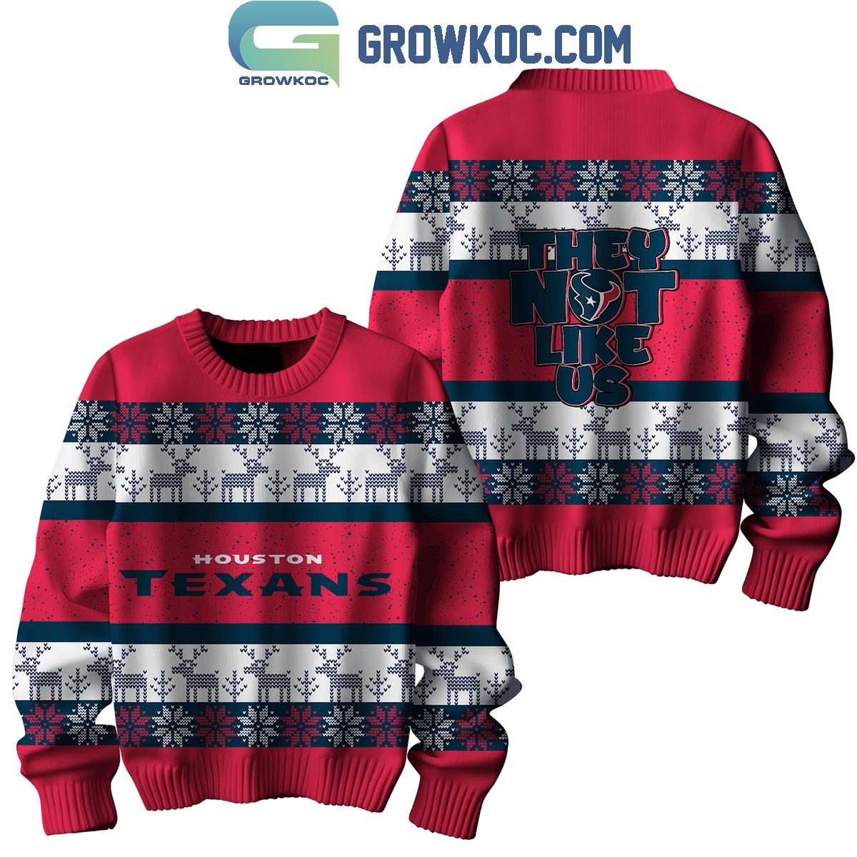 Houston Texans They Not Like Us Christmas Ugly Sweater 1 zGccW