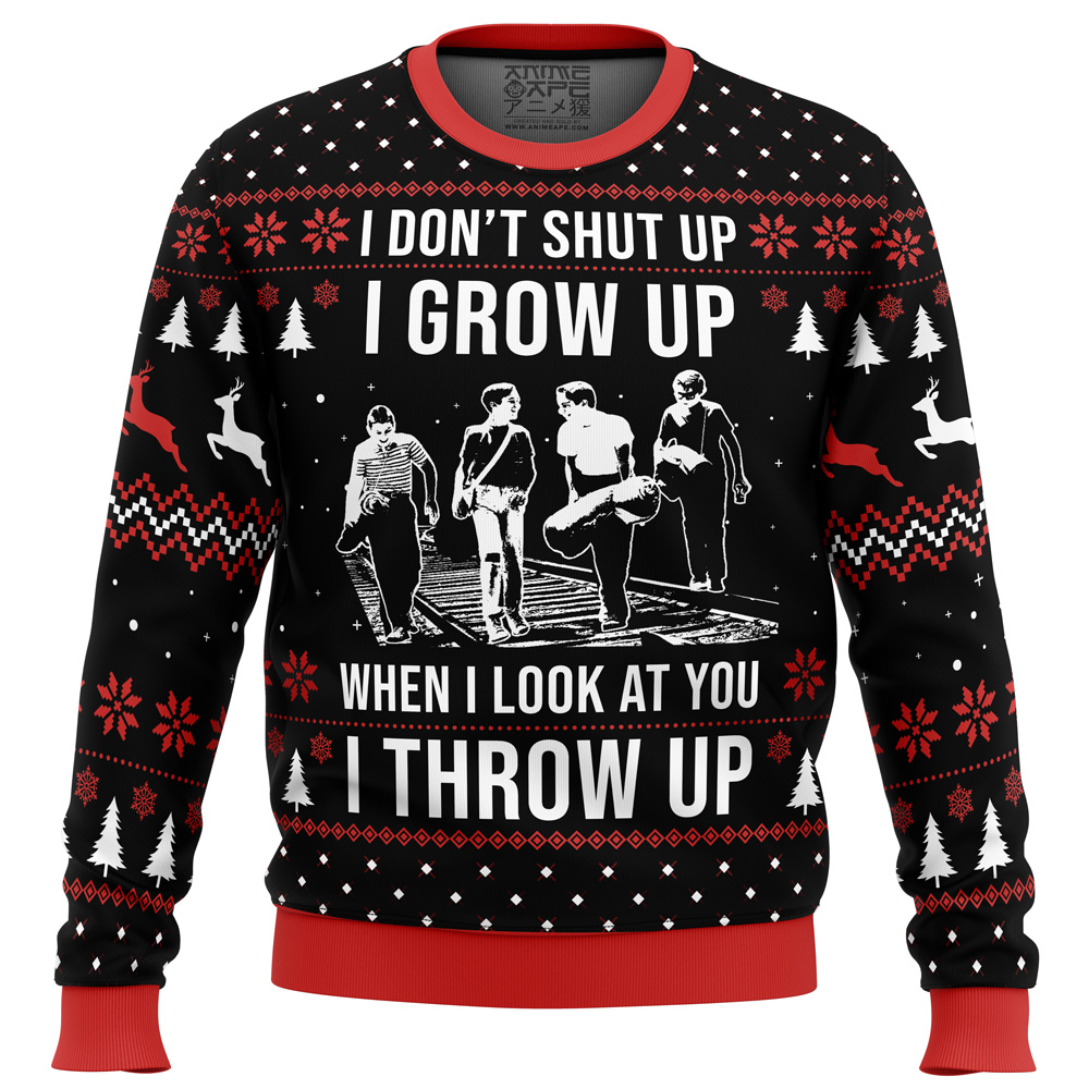 I Dont Shup Up Stand By Me Ugly Christmas Sweater FRONT mockup