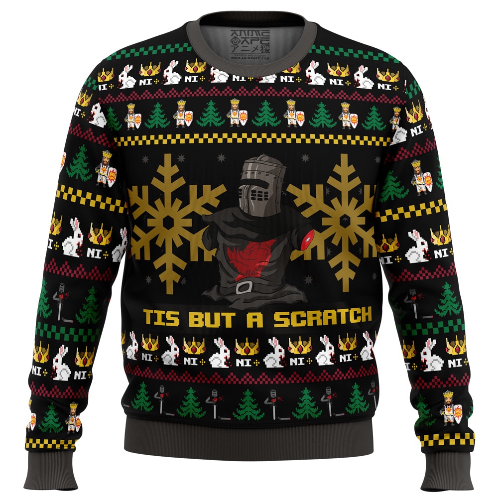 Ill Bite Ya Legs Off MP PC Ugly Christmas Sweater front mockup