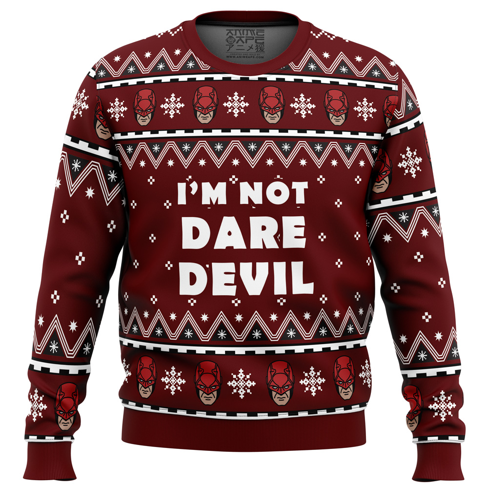 Im not Daredevil Marvel men sweatshirt FRONT mockup