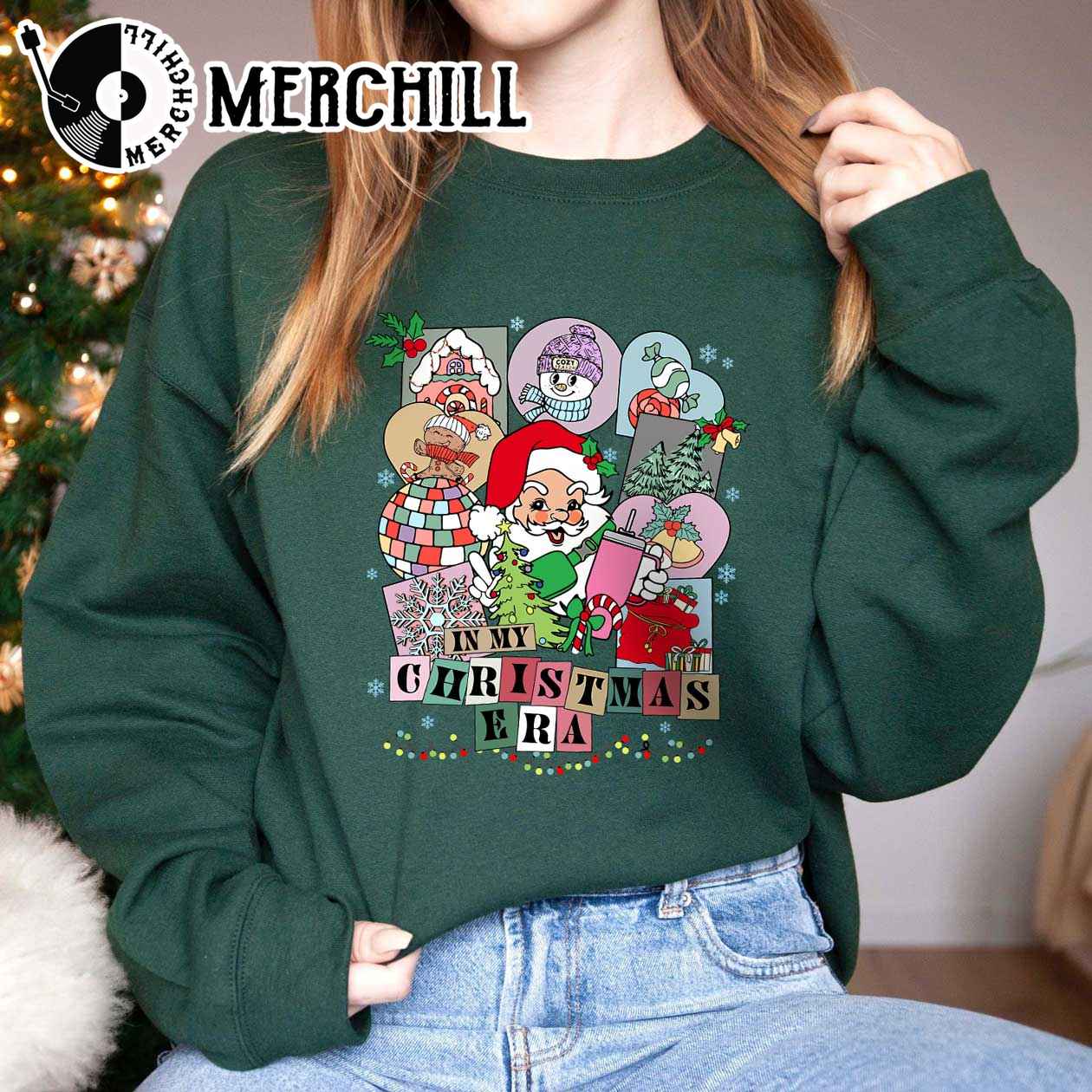 In My Christmas Era Ugly The Eras Tour Sweatshirt Sweatshirt 4