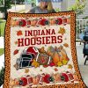 Indiana Hoosiers NCAA Football Welcome Fall Pumpkin Halloween Fleece Blanket Quilt2B1 eJh4b