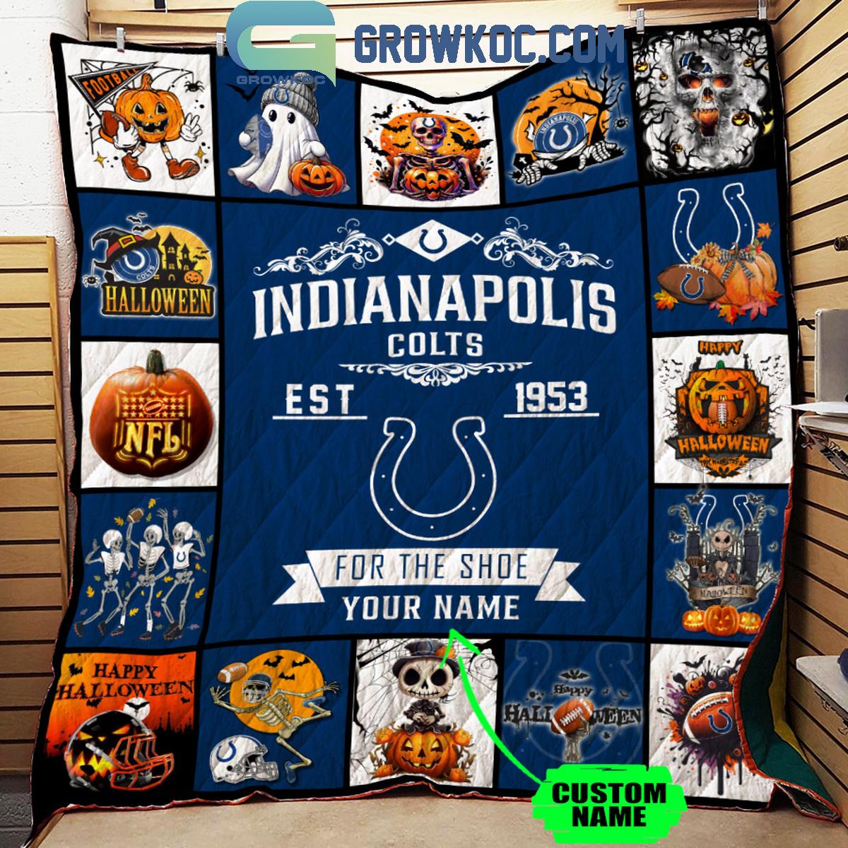 Indianapolis Colts For The Shoes Est. 1953 Personalized Fleece Blanket Quilt 1 KzoyT