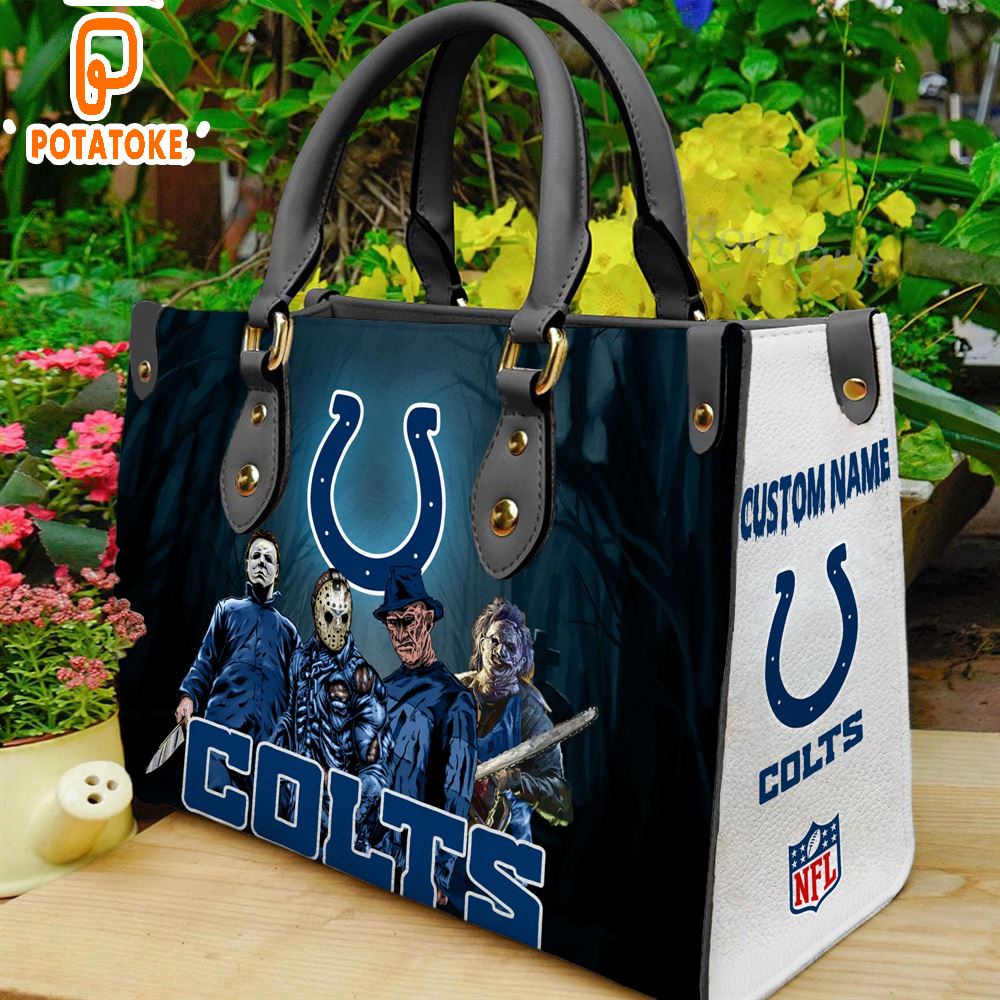 Indianapolis Colts NFL Halloween Women Leather Hand Bag