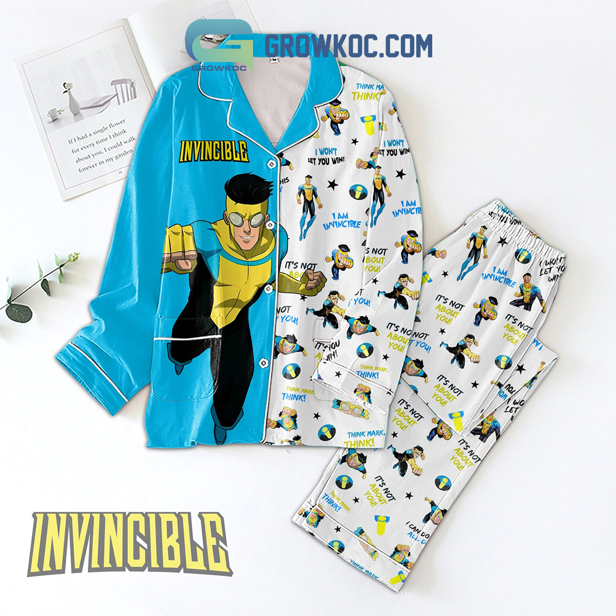 Invisible Think Mark I Wont Let You Win Pajamas Set2B1 MlFVn