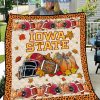 Iowa State Cyclones NCAA Football Welcome Fall Pumpkin Halloween Fleece Blanket Quilt2B1 aTNpY