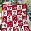 Iowa State Cyclones NCAA Mickey Disney Fleece Blanket Quilt2B1 4xPYR