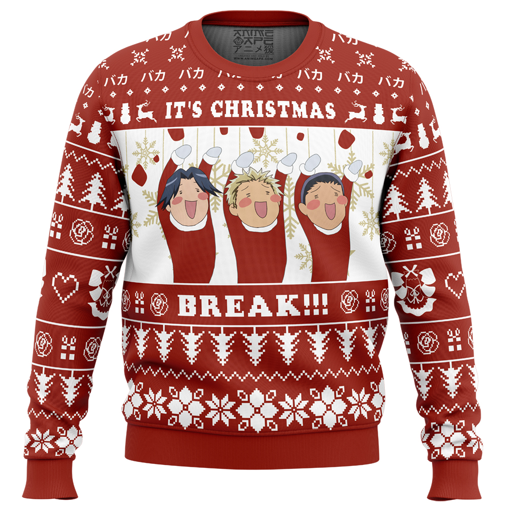 Its Christmas Break Maid Sama Ugly Christmas Sweater FRONT mockup