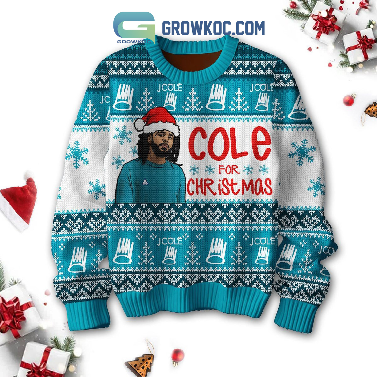 J. Cole For Christmas Holiday Ugly Sweater2B1 ADM2S