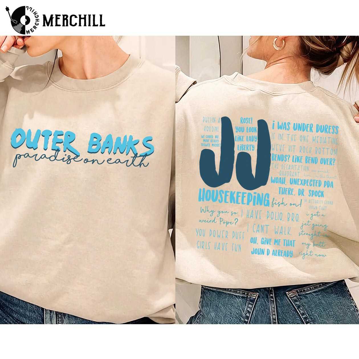 JJ Maybank Sweatshirt 2 Sides Outer Banks Show Shirt 2