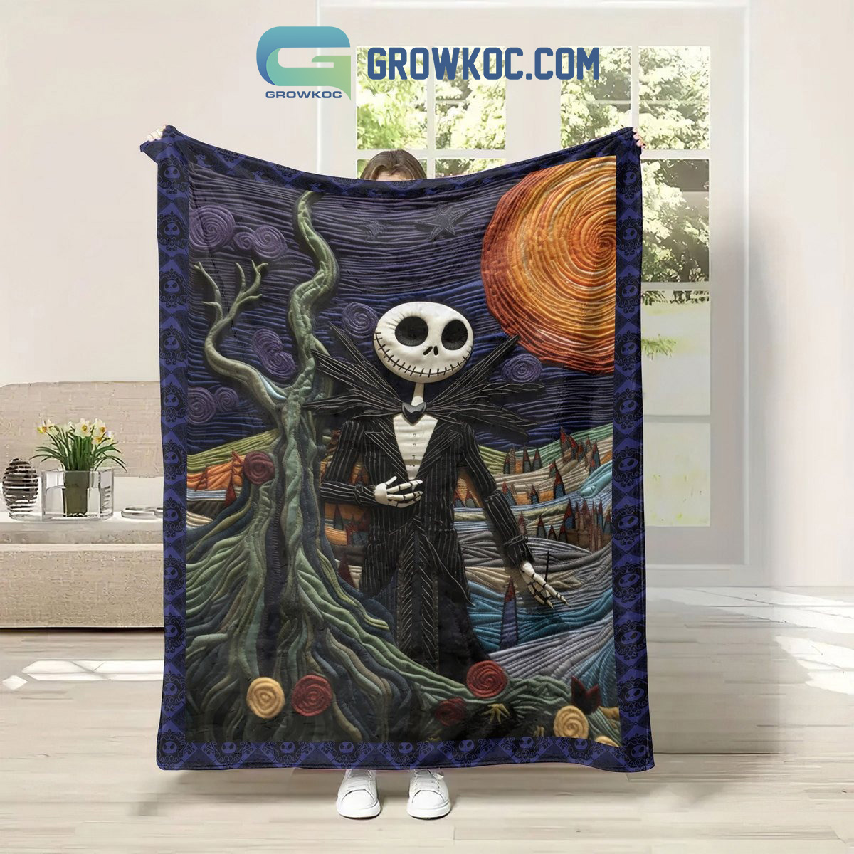 Jack Skellington Limited Edition Art Fleece Blanket Quilt2B1 mRknh