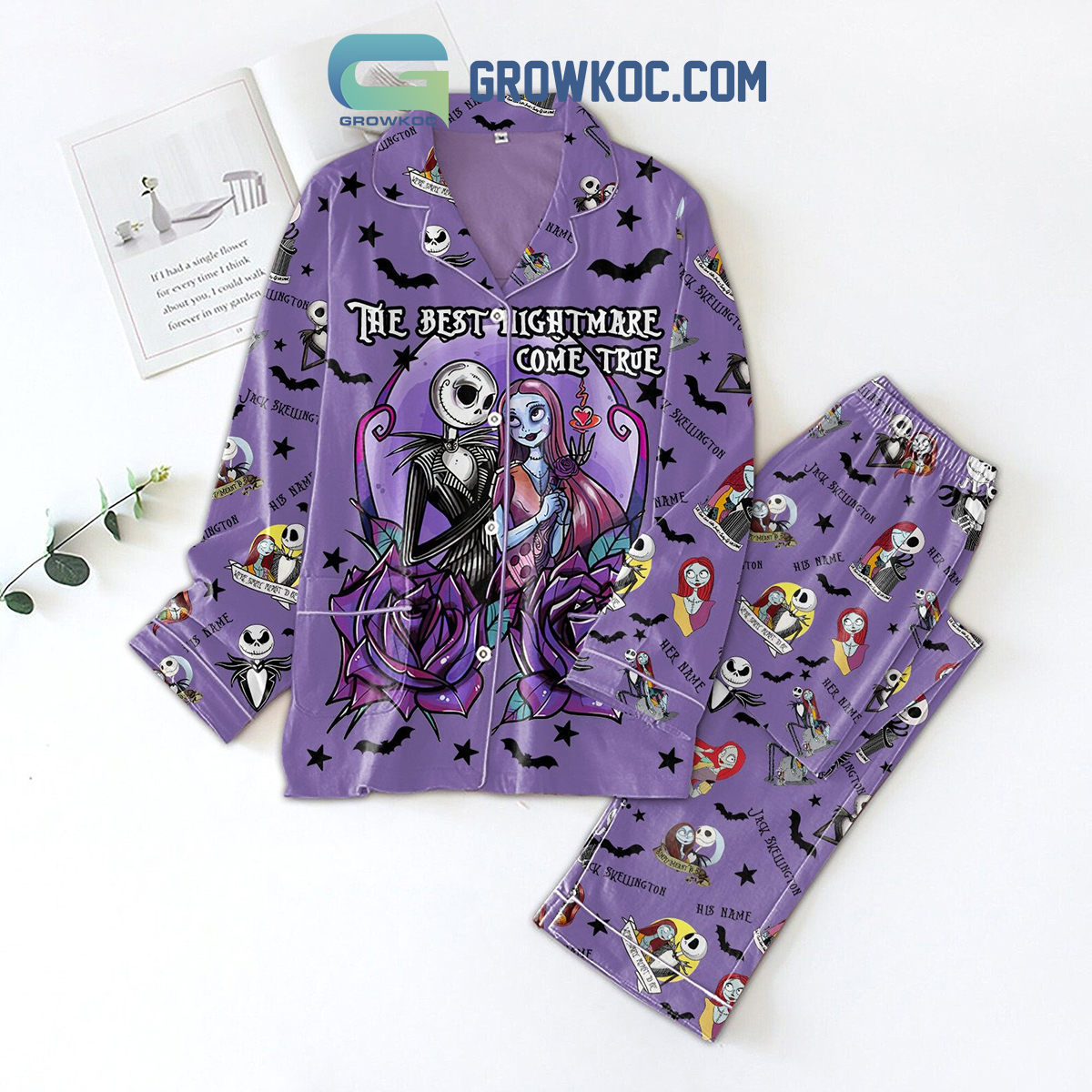 Jack Skellington The Best Nightmare Come True Pajamas Set2B1 dec98