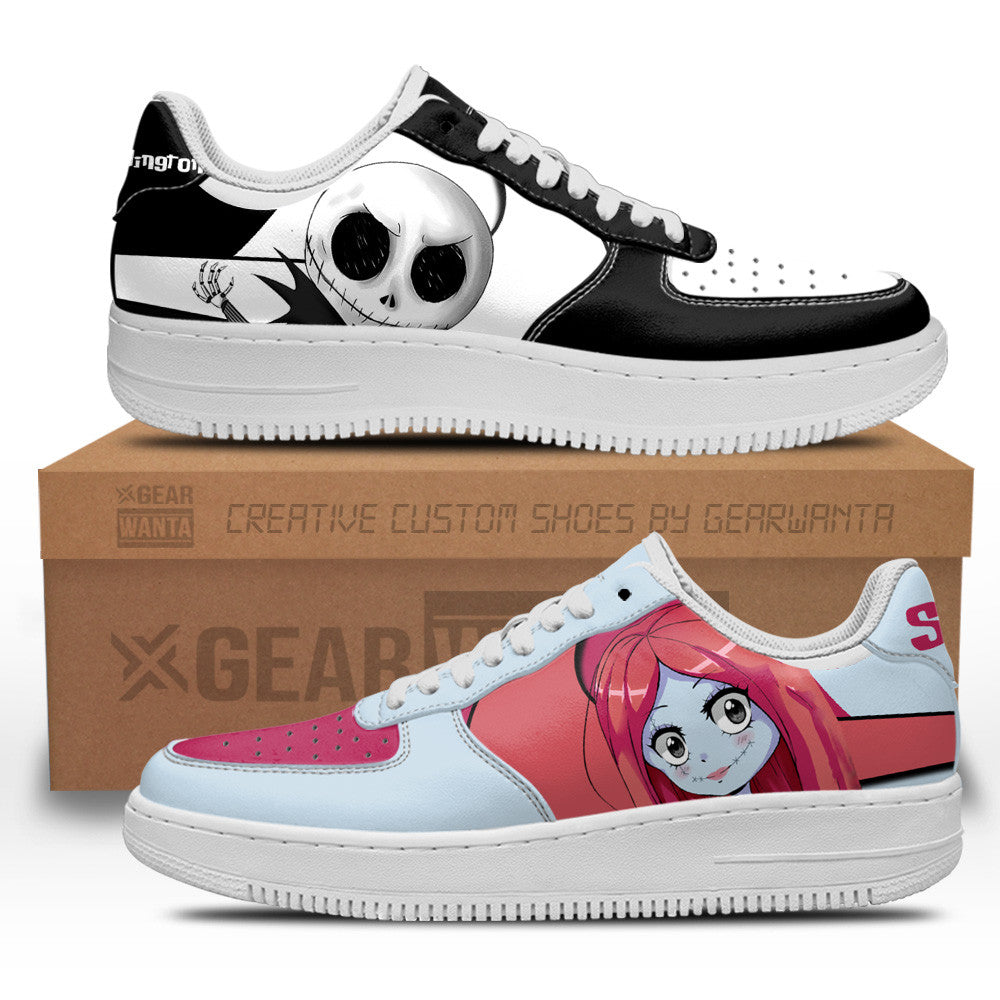 Jack Skellington x Sally Custom Cartoon Air Sneakers LT13 1 GearWanta