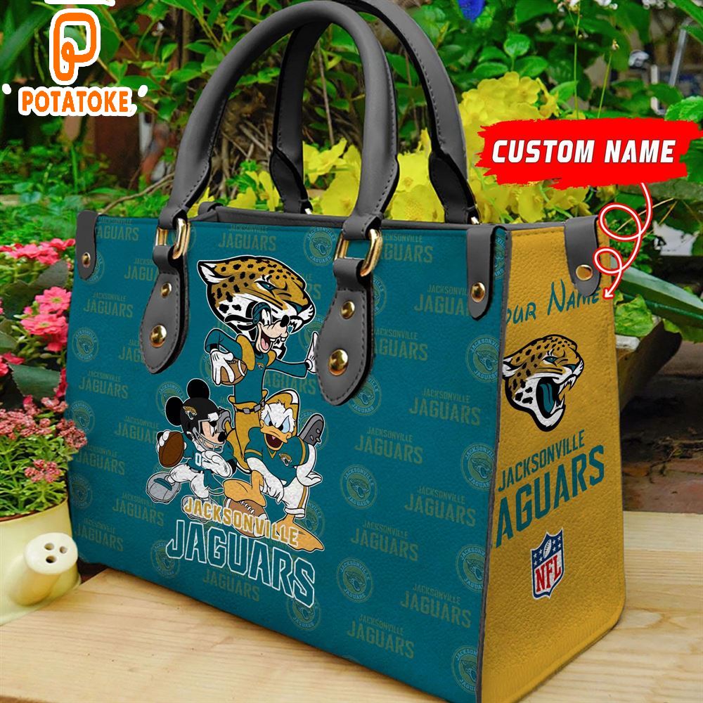 Jacksonville Jaguars Disney Women Leather Hand Bag