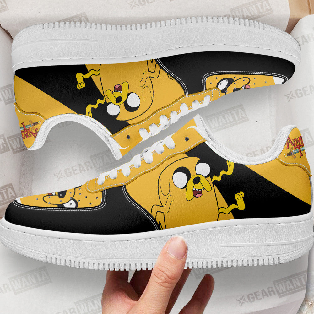 Jake The Dog Air Sneakers Custom Adventure Time Shoes 1 GearWanta