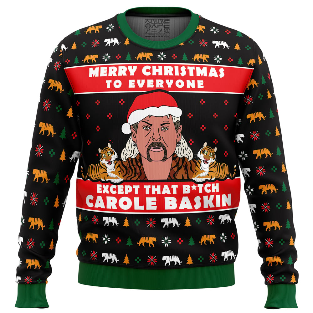 Joe Exotic Christmas Memes Tiger King men sweatshirt FRONT mockup 1