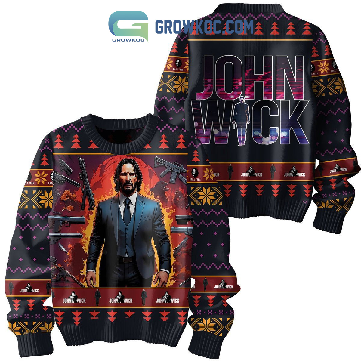 John Wick Everythings Got A Price Ugly Sweater2B1 QkulG