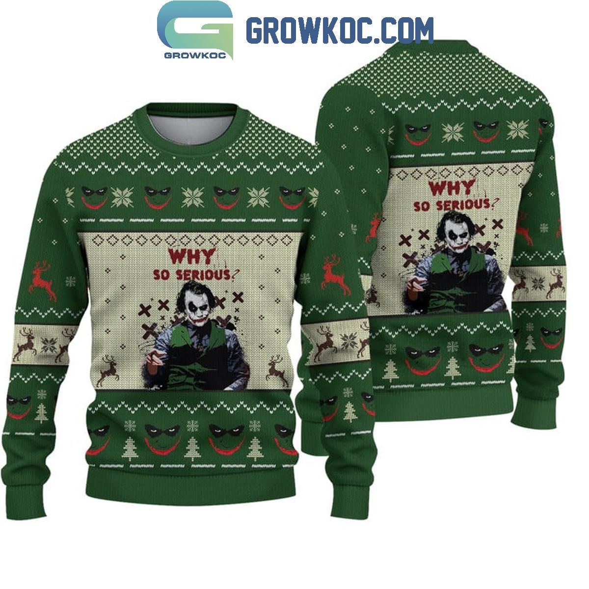 Joker Why So Serious Halloween Ugly Sweater 1 zMpI9