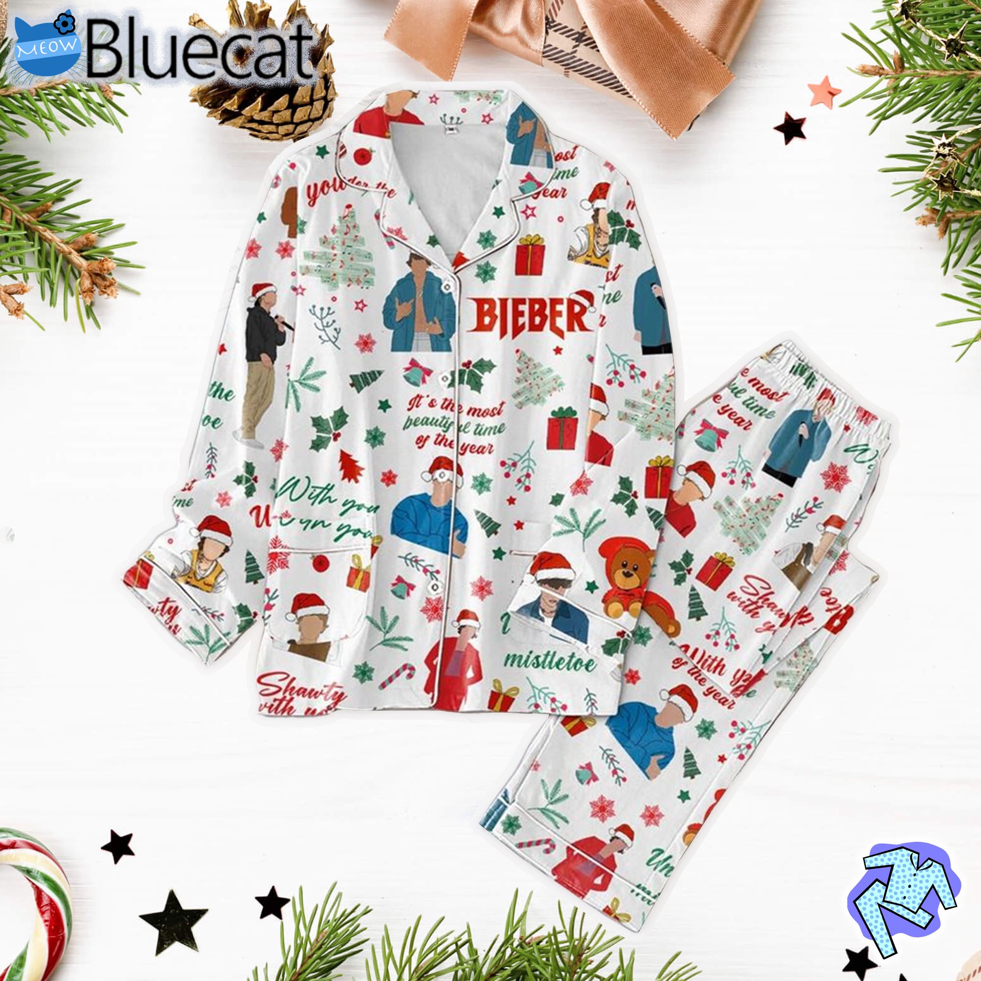 Justin Bieber E28093 Mistletoe Pajamas Set 79e8e5 0