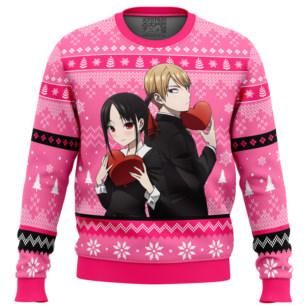 Kaguya And Miyuki Kaguya sama Love is War Ugly Christmas Sweater FRONT mockup 1