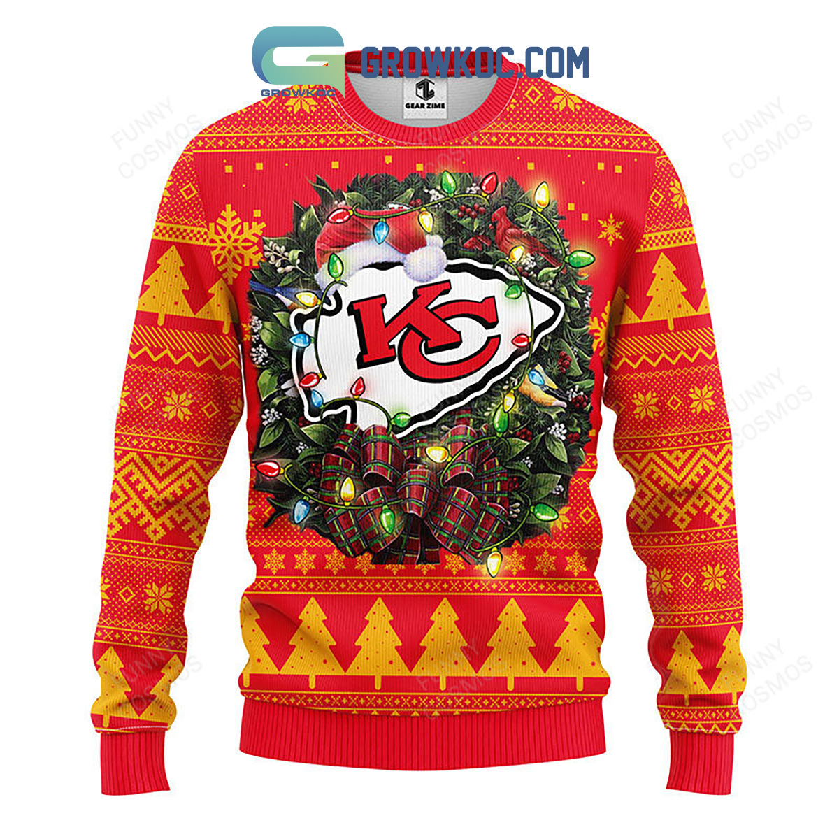 Kansas City Chiefs Christmas Ugly Sweater2B1 LMGvd